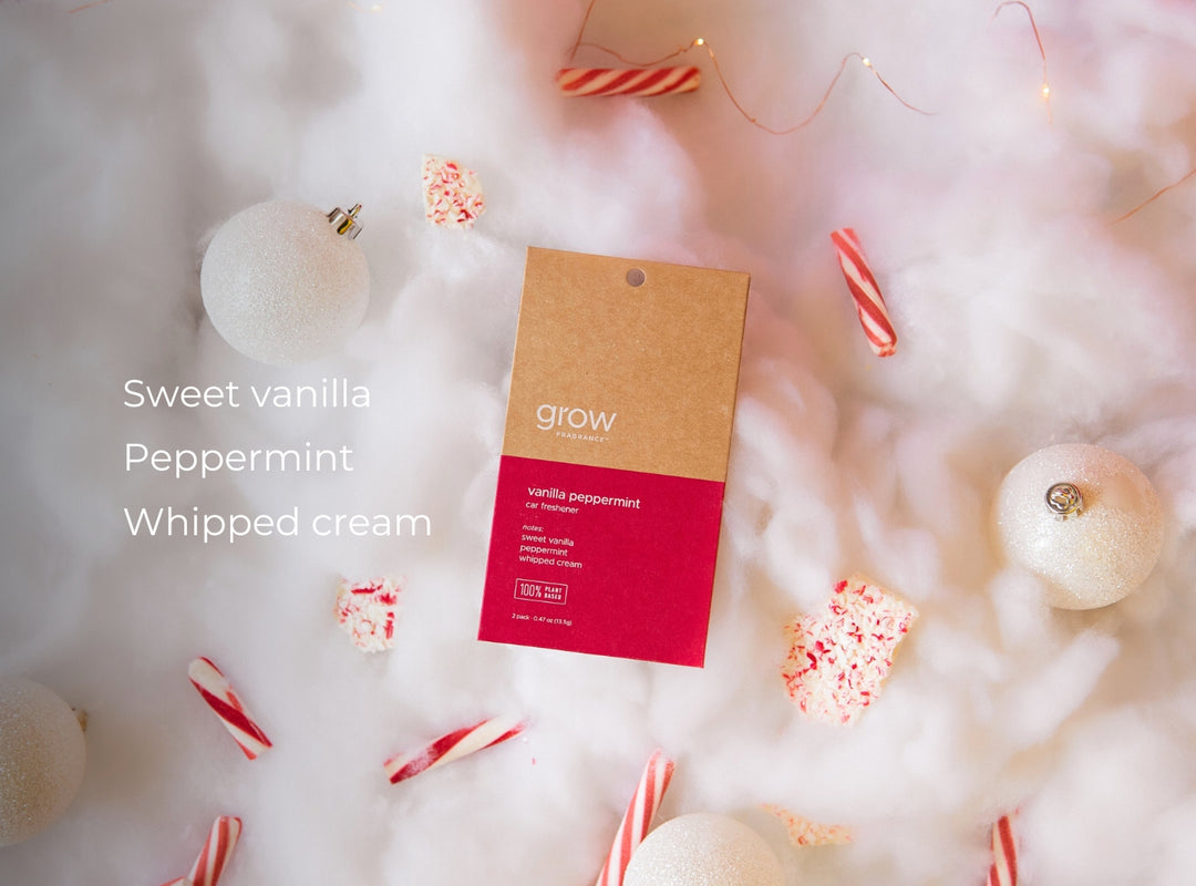 Vanilla Peppermint Car Freshener (featured)