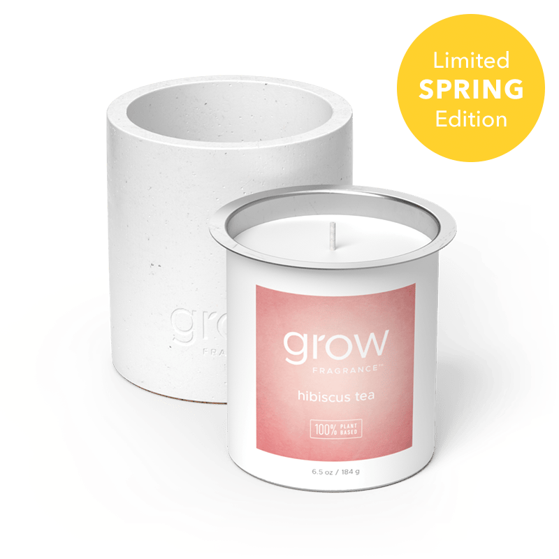 Hibiscus Tea Candle Set