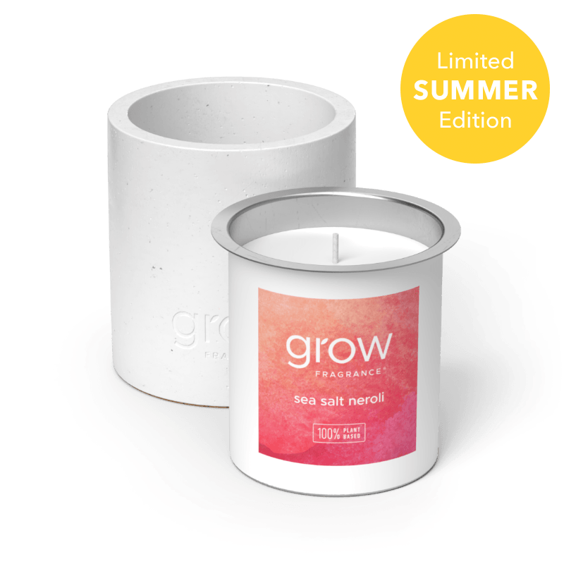 Sea Salt Neroli Candle Grow Fragrance