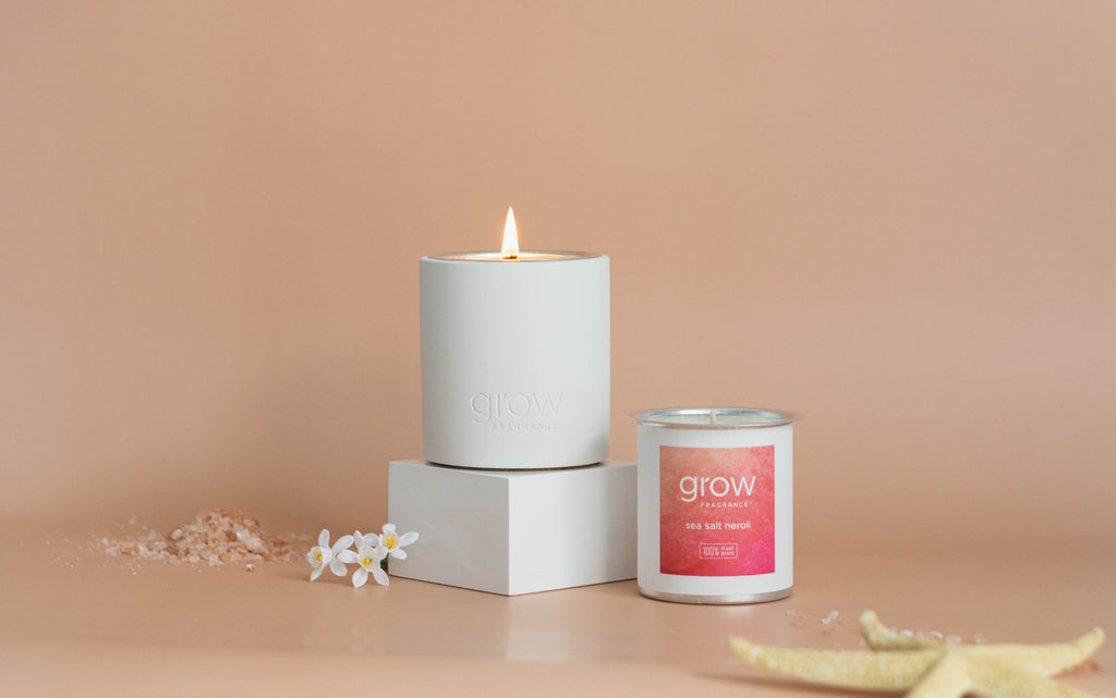 This 100 plantbased candle smells like a beach vacation Grow Fragrance
