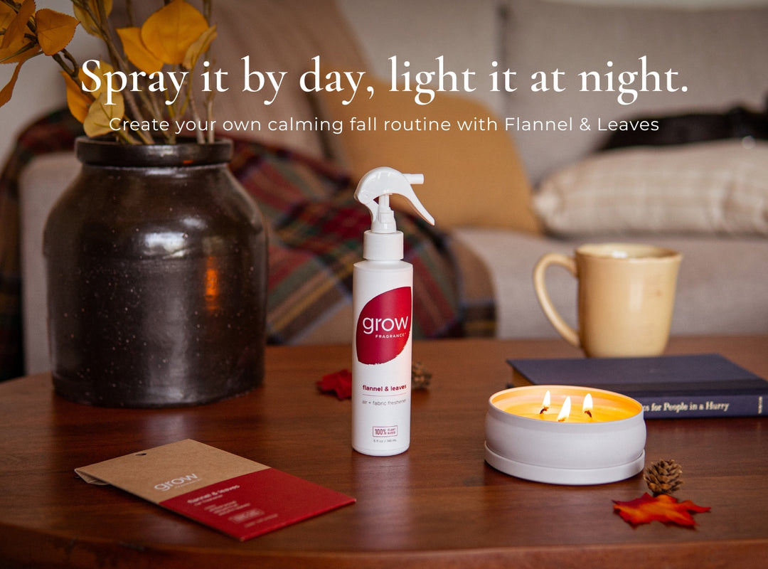 Flannel & Leaves 3-Wick Candle (Featured)