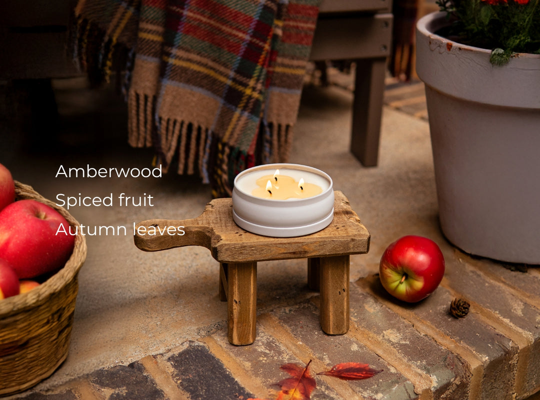 Flannel & Leaves 3-Wick Candle (Featured)