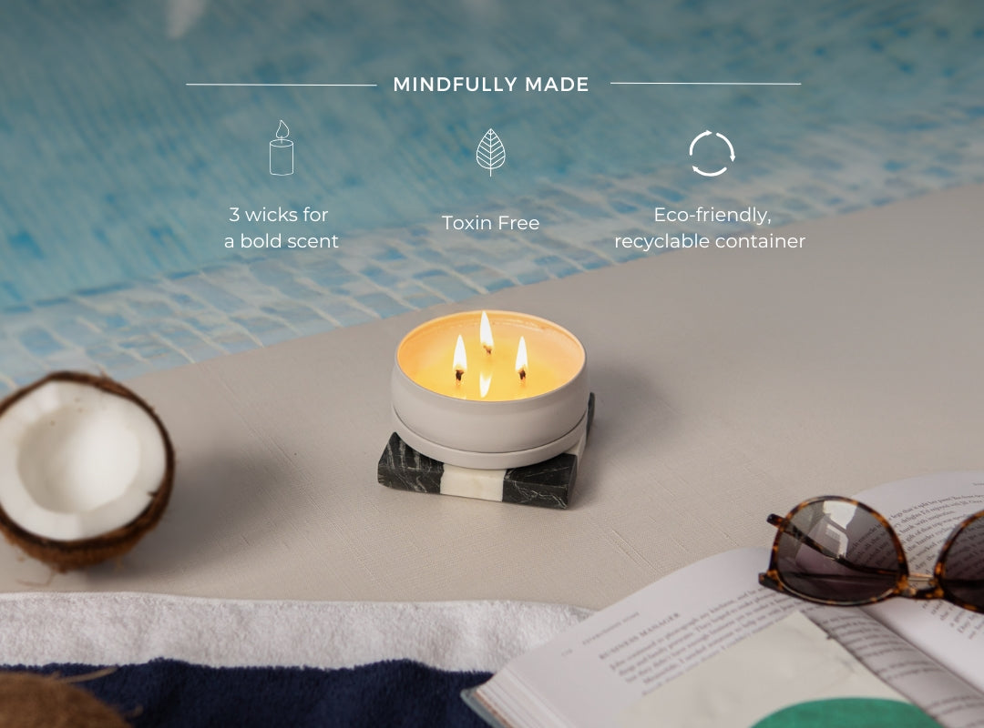 Coconut Pineapple 3-Wick Candle (Featured)