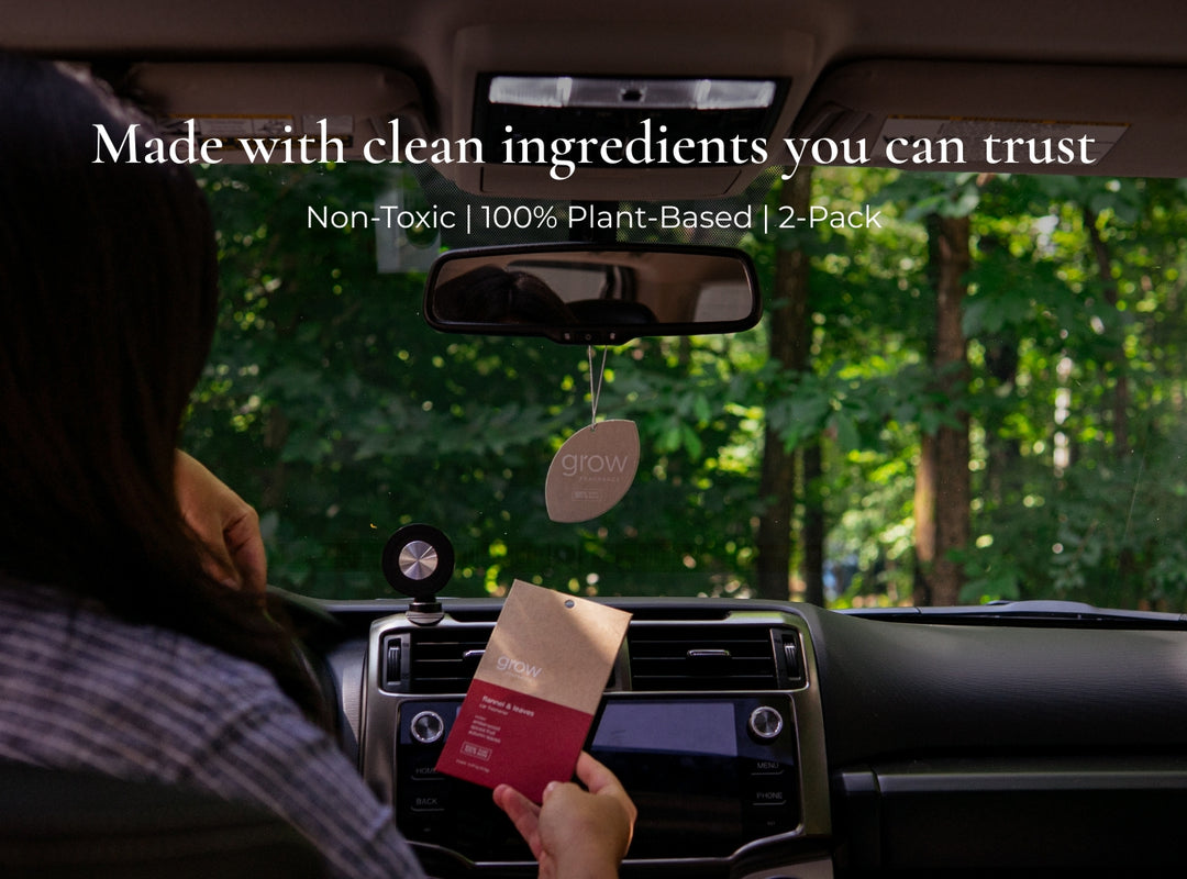 Flannel + Leaves Car Freshener