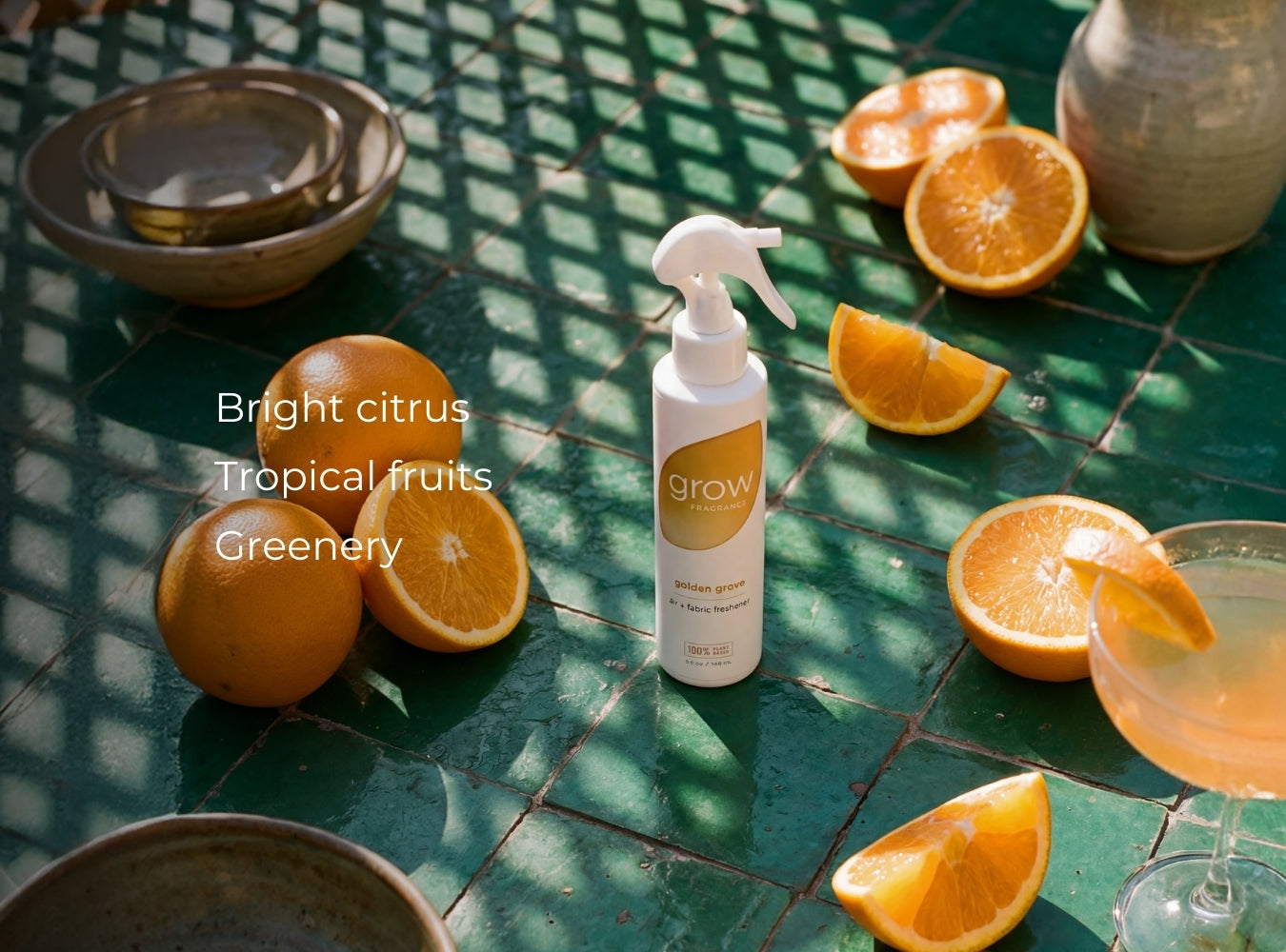 Golden Grove Air + Fabric Spray – Grow Fragrance