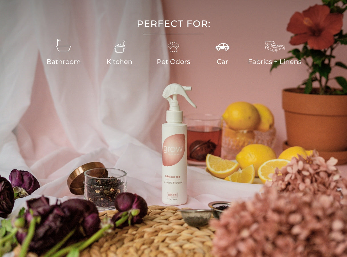 Hibiscus Tea Air + Fabric Spray – Grow Fragrance
