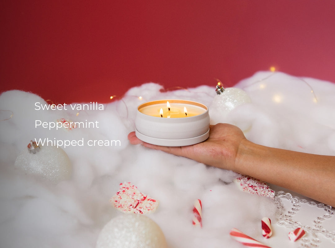 Vanilla Peppermint 3-Wick Candle (featured)