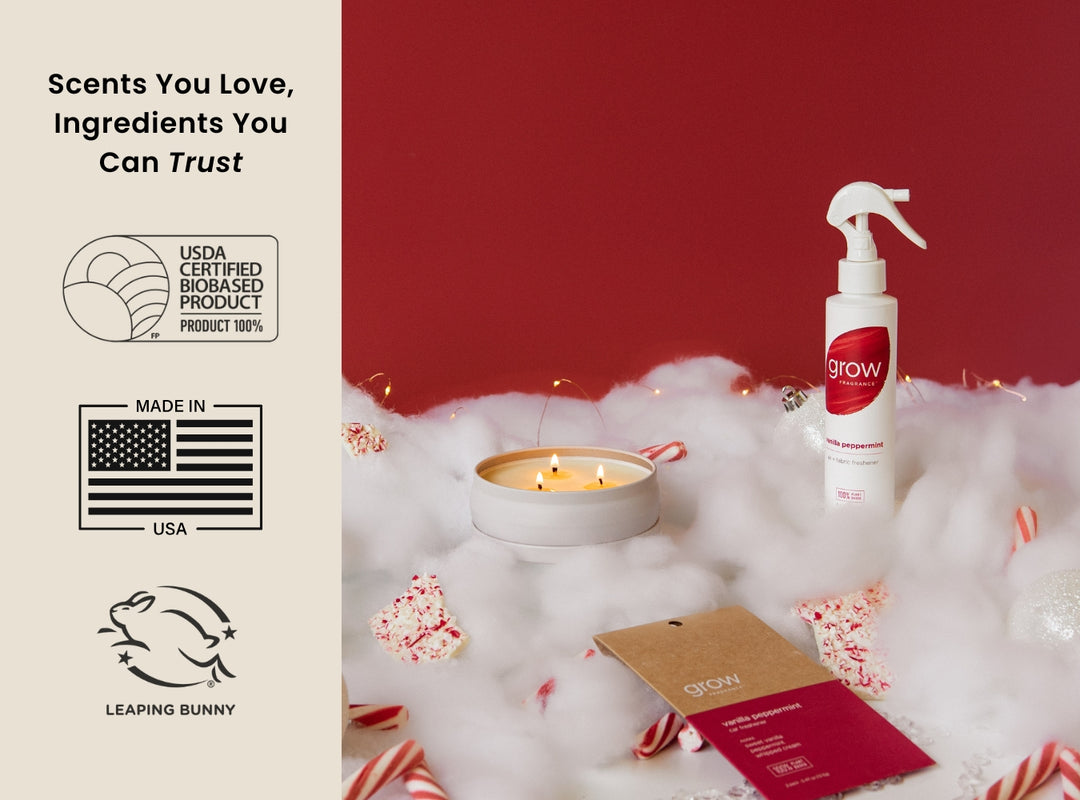 Vanilla Peppermint 3-Wick Candle (featured)