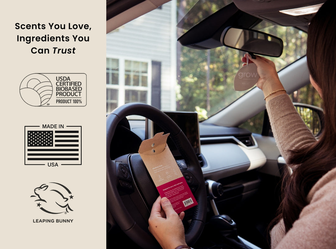 Vanilla Peppermint Car Freshener (featured)